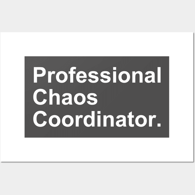 Professional Chaos Coordinator Funny Gift Wall Art by Craftify